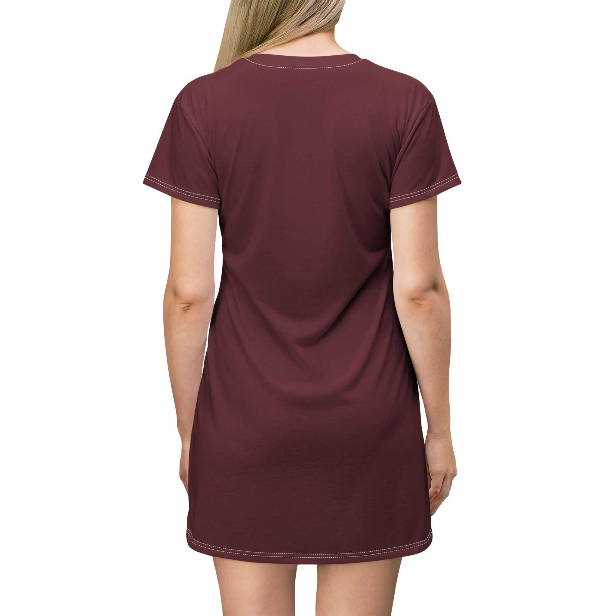 The 23 t-shirt Dress Dark Cherry edition by Malyk