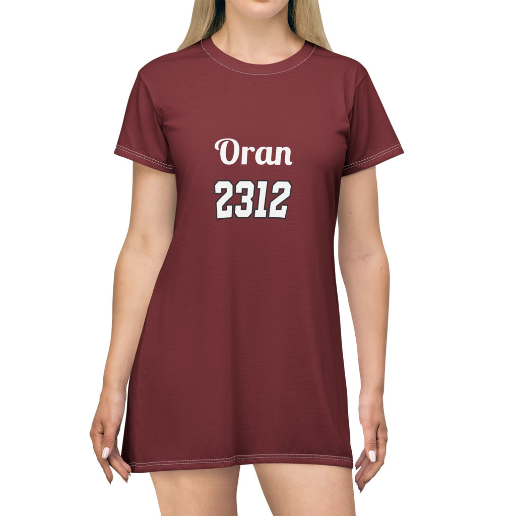The 2312 t-shirt dress dark cherry edition